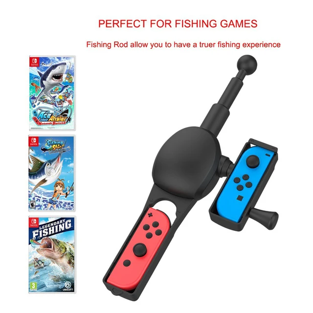 NS Switch Fishing Rod for Bass Pro Shops and Legendary Fishing for Nintendo  Switch Joy-Con Fishing Game Accessories - AliExpress