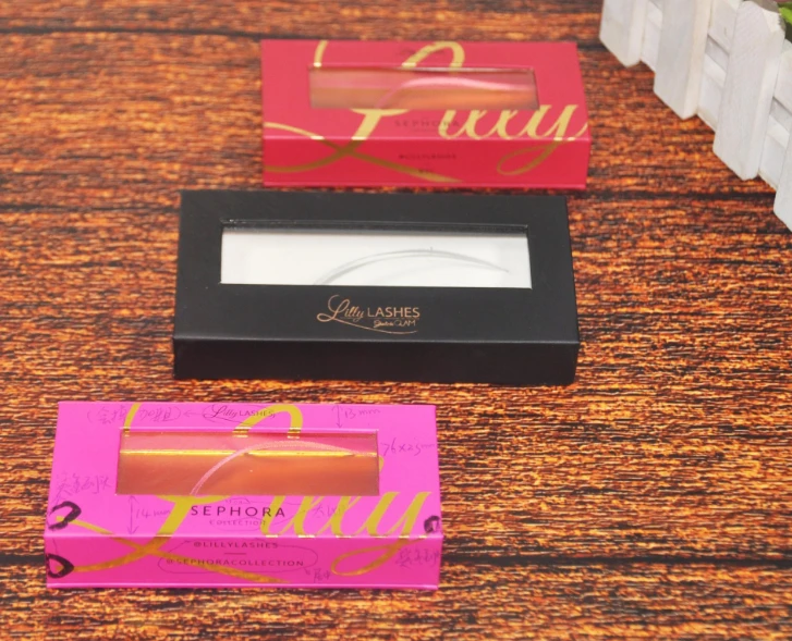 

UV Protected folding chocolate bars packaging brown kraft paper box,Custom Logo Eyelash Packaging Box For Makeup ---PX2013