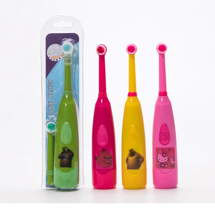 

CHILDREN'S Cartoon Electric Toothbrush Waterproof Rotating Send One Toothbrush Head Factory Direct Home Pin