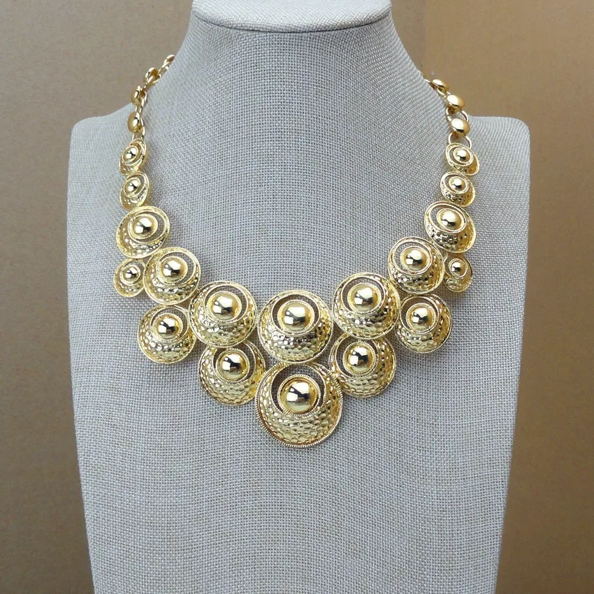 Yuminglai Африканские модные ювелирные изделия костюм в дубайском стиле комплекты украшений для женщин FHK6877