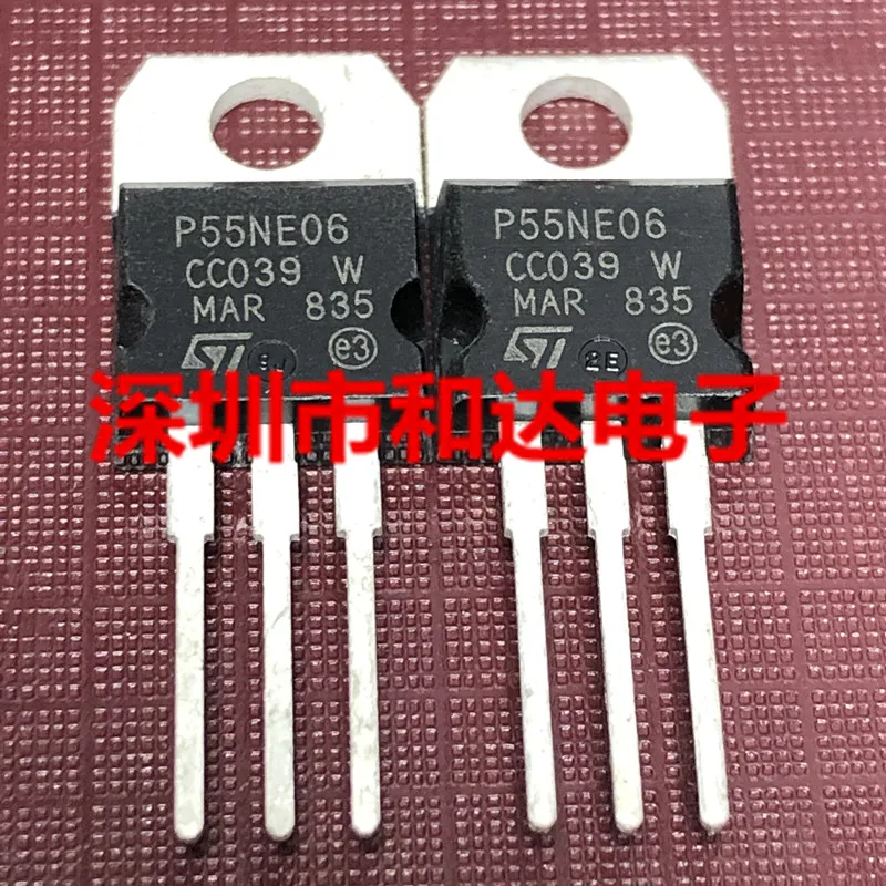 5pcs 5pcs P55NE06 STP55NE06 PARA 220 V 55A 60|Chips de desempenho ...