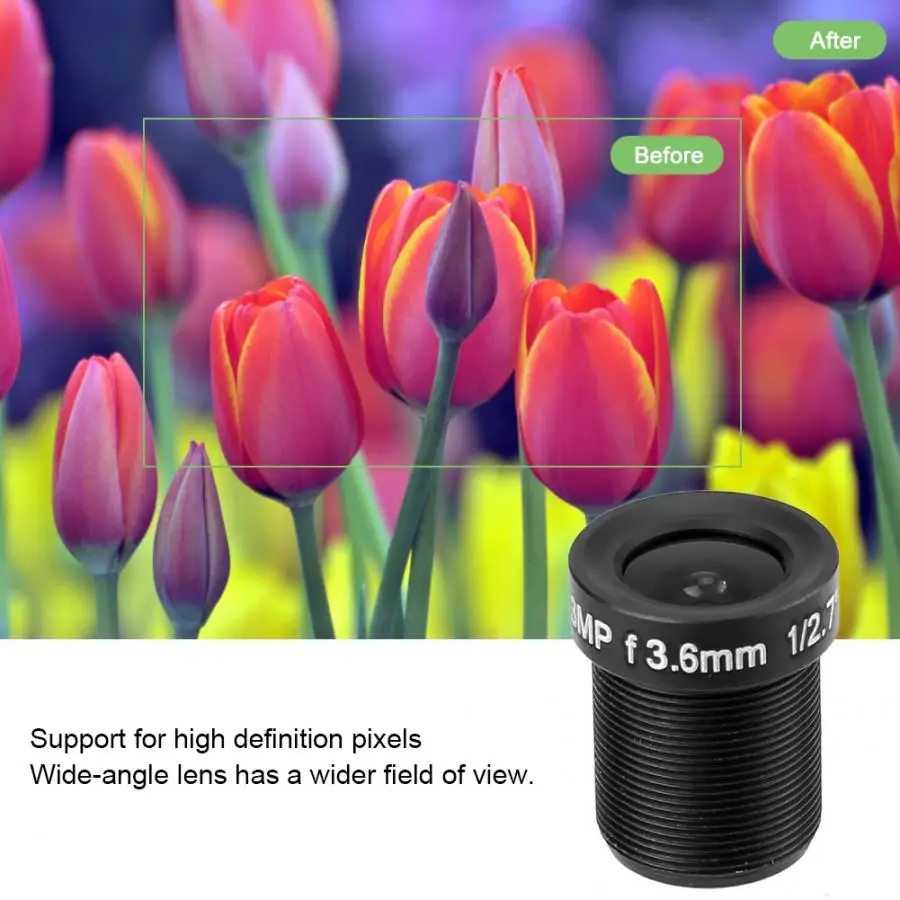 2шт объектив безопасности широкоугольный CCTV 3,6 мм 1080P HD Pixel аксессуар для камеры