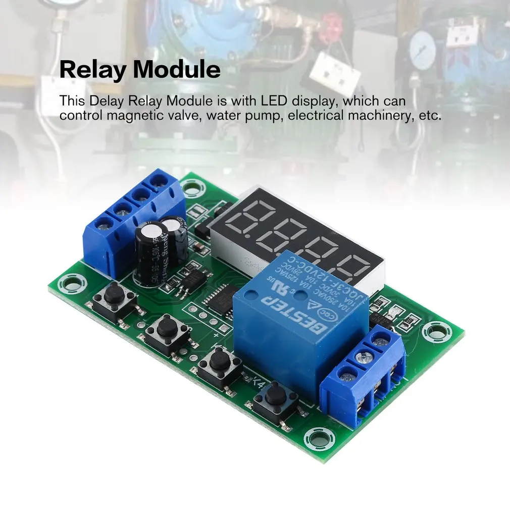 DC 12V 5A регулируемый светодиодный модуль реле выключения питания задержка таймер