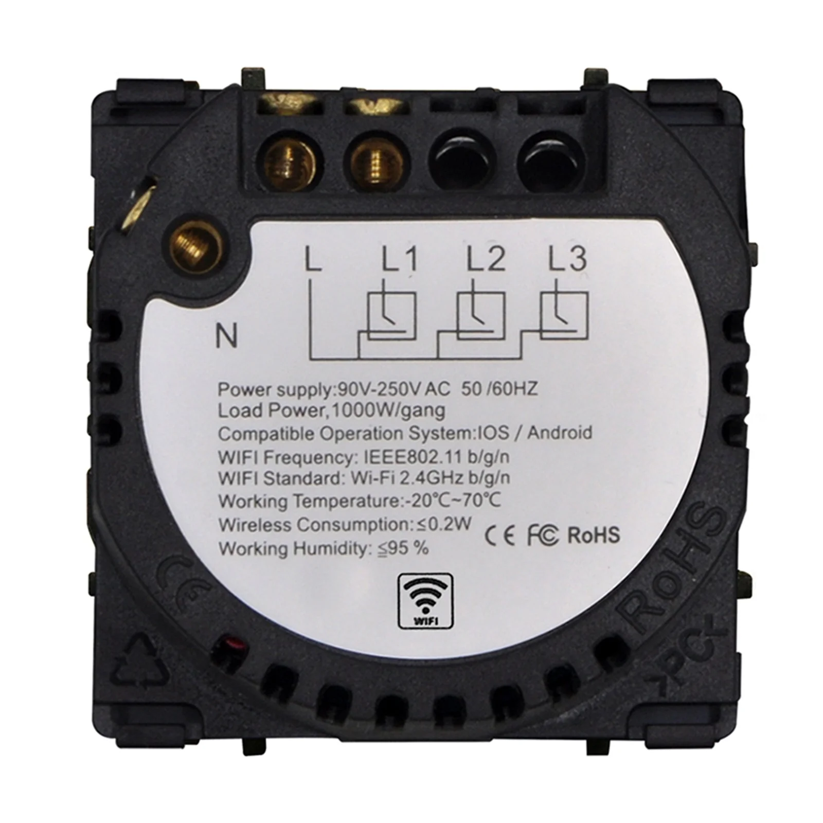 interruptores de luz base diy pecas inteligente 05