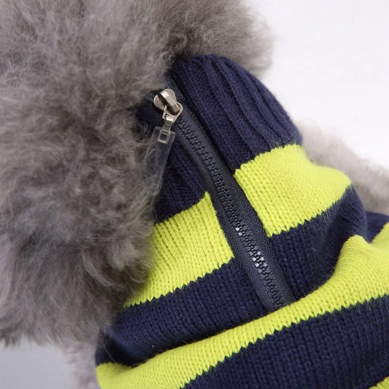 Рождественский питомец полосатый свитер костюм кошки собаки полосатый свитер маленький средний большой жакеты для собак Одежда для собак домашние рождественские аксессуары