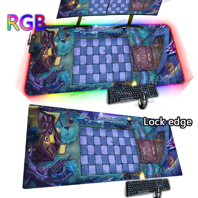Desk Mat 1200x600 Plants Vs Zombies Mouse Pad 100x50 Carpet Mouse Computer Extra Large Gaming Mat Huge Rug Rgb Led Backlit Anime 11