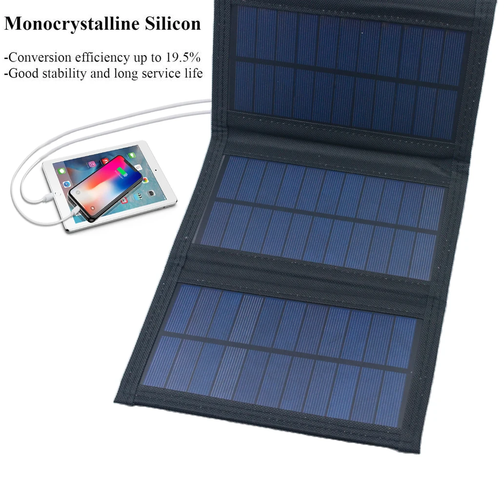 20w painel solar dobravel portatil a prova 01