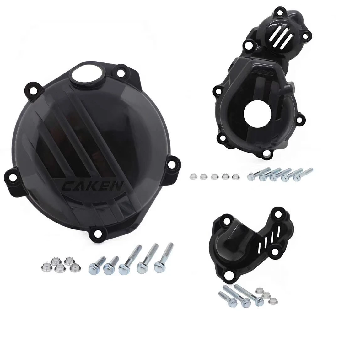 Clutch Guard Water Pump Cover Ignition Protector For KTM SX XC XCW XC-W TPI Six Days For Husqvarna TE TC TX 250 300 250i 300i - Цвет: black