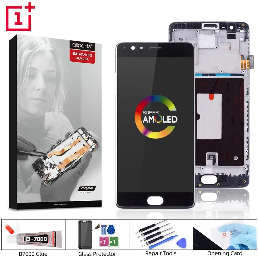 Goede Originele 5.5 1080x1920 Voor OnePlus 3T Display Voor OnePlus3T Lcd Touch Screen Vergadering LCD Vervanging onderdelen