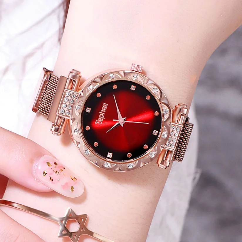 Роскошные женские часы из розового золота, блестящие женские часы с бриллиантами, Женские кварцевые наручные часы для молодых девушек, водонепроницаемые часы, reloj mujer