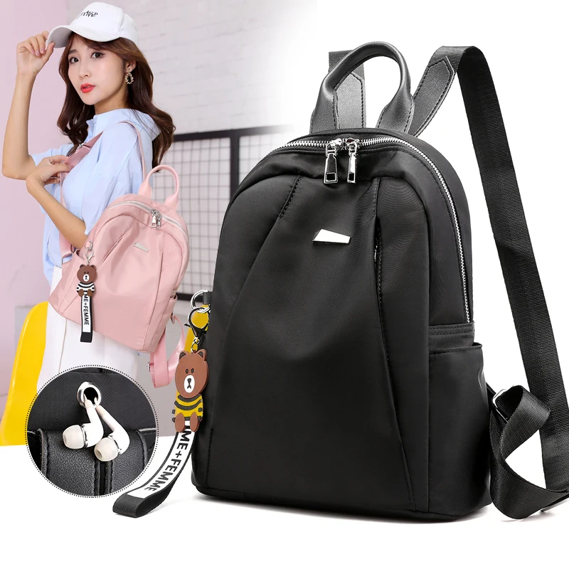 

Brand Designer Women Backpack Leisure Back Pack Ladies Korean Knapsack Nylon Travel Bags for Teenage Girls School Bagpack