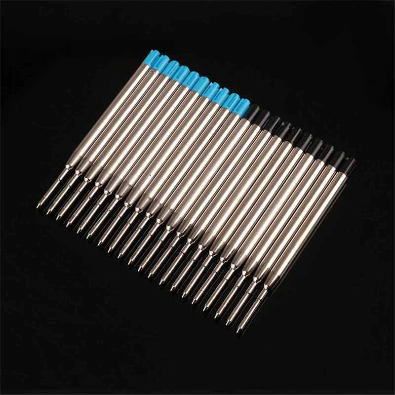 

1pcs Metal Blue And Black 1MM Ink Nib Ball Point Pen Refills Universal Standard Style Office School Stationery Wholesale