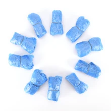 100 pcs/lot en plastique imperméable à l'eau de pluie couvre-bottes couvre-chaussures d'hôpital Kits de soins de chaussures livraison directe couvre-chaussures jetables(China)