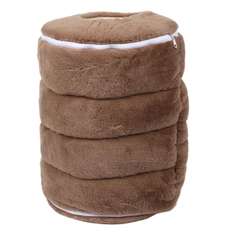 

Fully Enclosed Small Dog Kennel New Round Cat Kennel Removable and Washable Winter Warm Pet Kennel Pet Supplies