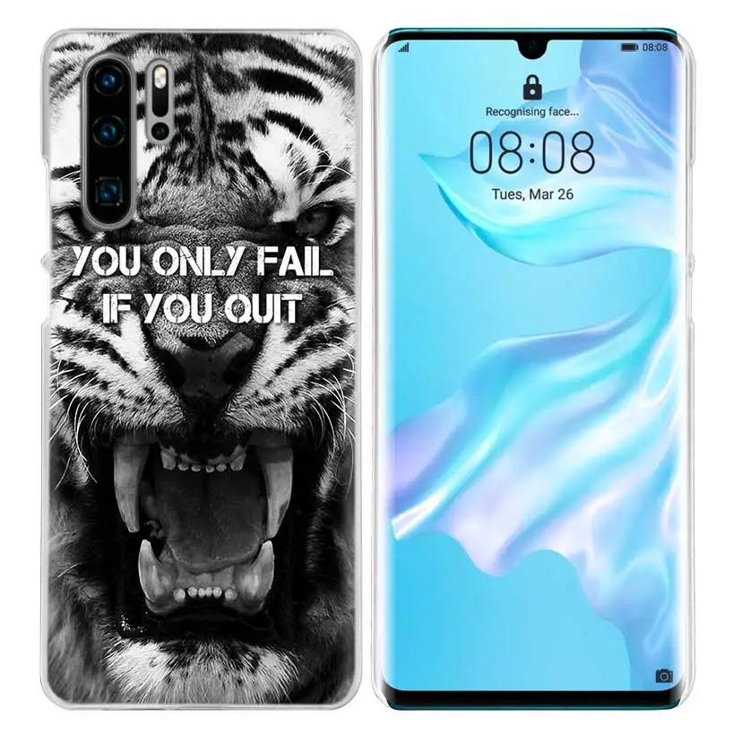 Тигр чехол с леопардовым принтом для huawei Коврики 30 20 10 P20 P30 Lite Pro P Smart Y9 Prime Honor 8A 8X 10i ПК Чехлы для телефона
