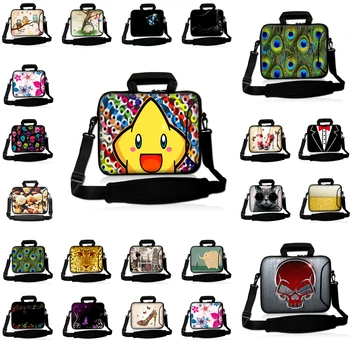 

Capa Para Notebook 15.6 Neoprene Messenger Shoulder Strap Bag Cool 10 12 13 14 15 17 Laptop Briefcase Carry Case For Macbook Air