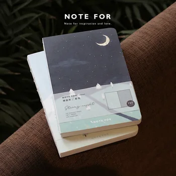 

NOTE FOR INS Creative Portable Floral Notebook 120mm*186mm Blank+Grid Paper 160P 2020 New