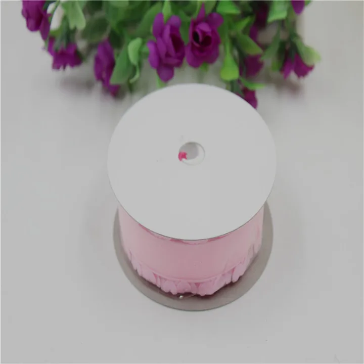 6  20Yard25mm Heart Shaped Lace Snow Yarn Ribbons Handmade DIY Gift Wrap Belt Wedding  Birthday Party Lace Satin Ribbons