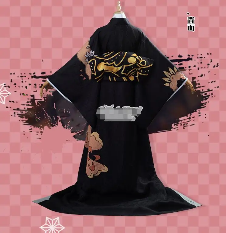 Японское аниме демон убийца: Kimetsu no Yaiba Kibutsuji Muzan кимоно женщина косплей костюм