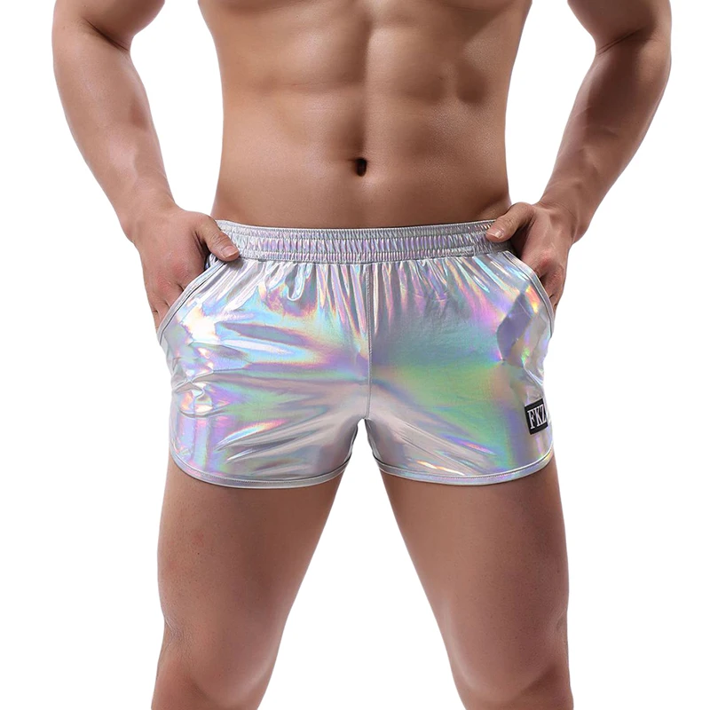 Sexy Male Boxers Open Men Underwear Shorts High Quality Nightclub Sexy Man Boxer Boxeador De Los Hombres jazz pants men's