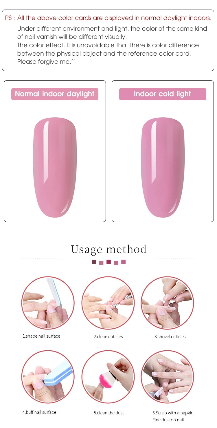 HNUIX 7,3 мл Краска гель лак розовый разноцветный Гель-лак для ногтей Набор лаков для самостоятельного маникюра верхняя основа пальто Hybird дизайн ногтей праймер