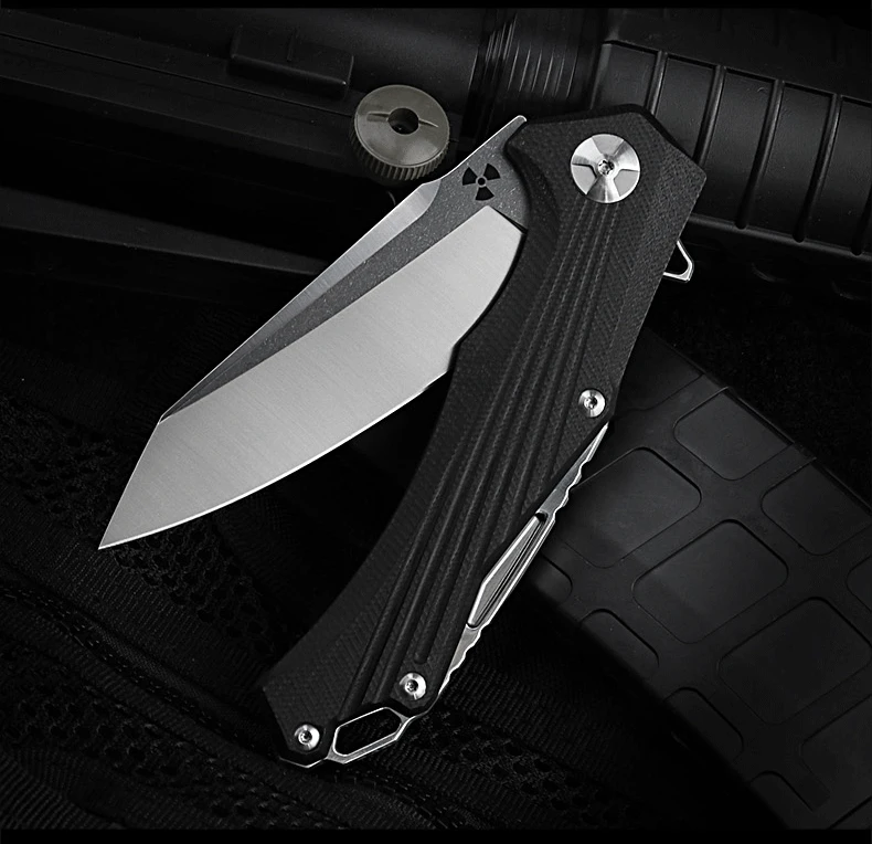 Карманный складной нож JUNGLE лезвие D2 рукоятка G10 шариковый подшипник для