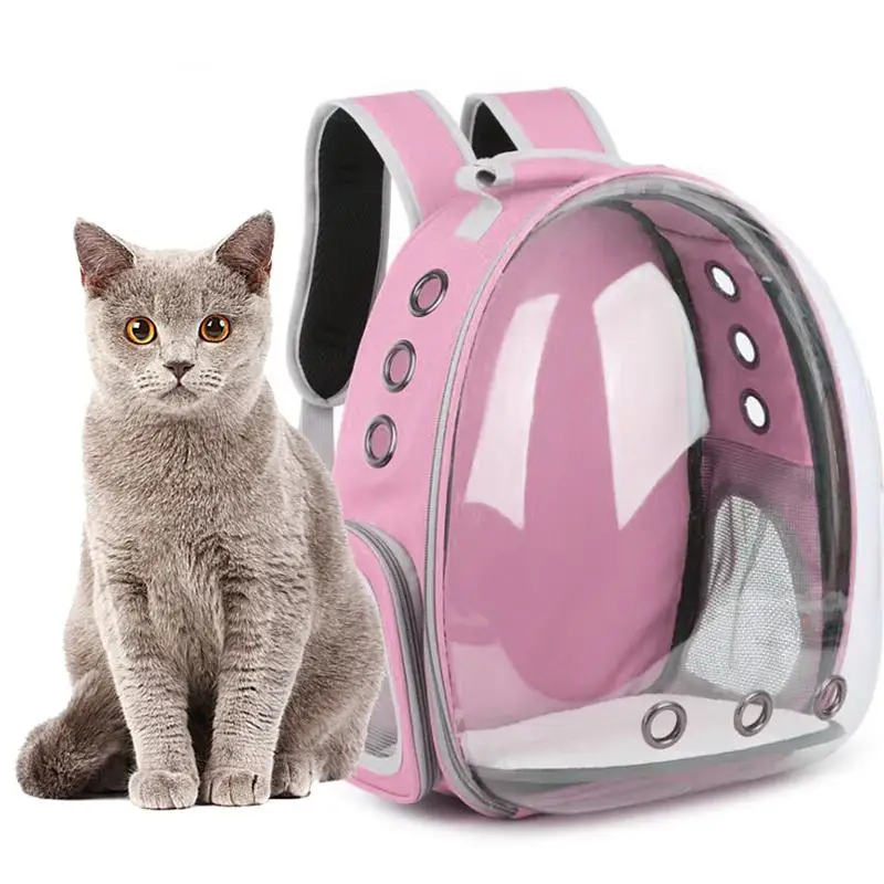 Pink Переноска для домашних животных, рюкзак, дышащий космический астронавт, капсула, сумка для переноски кошек, собак, щенков, на открытом воздухе, для путешествий, пеших прогулок - Цвет: Pink