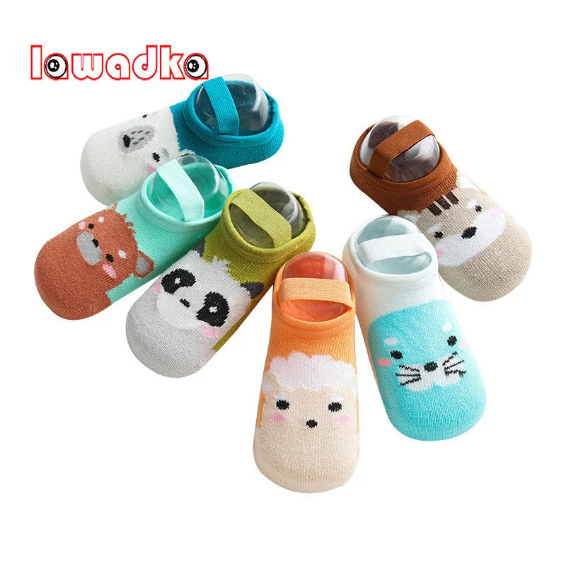 

Lawadka Baby Socks Newborn Cartoon Baby Boy Socks Anti Slip Socks for Girls Casual Cotton Baby Floor Room Shoes 2020 New Autumn