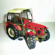 Чешский Зетор 7745-7211 трактор 1:32 Масштаб сельскохозяйственная техника бумажный модельный комплект