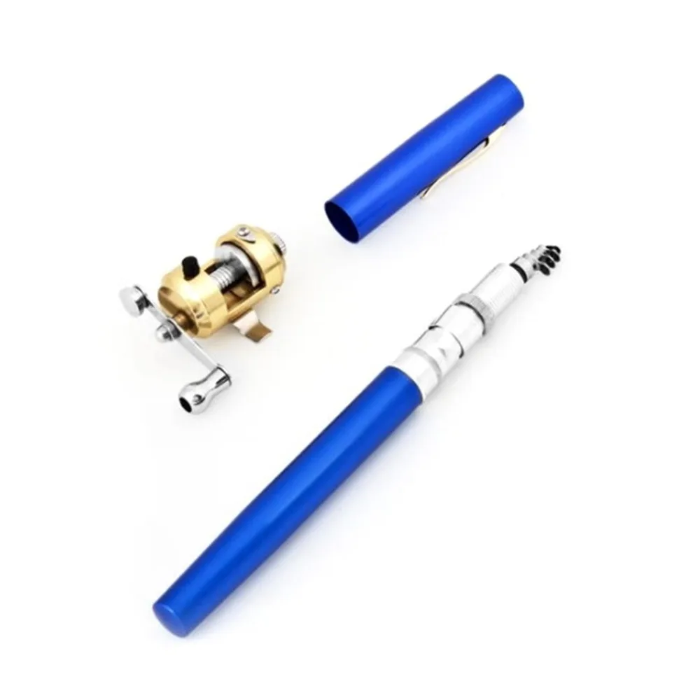 Super Lightweight Portable Pen Rod Fishing Set Mini Telescopic Fishing Rod Pole+ Reel Pocket Fishing Reel Accessories