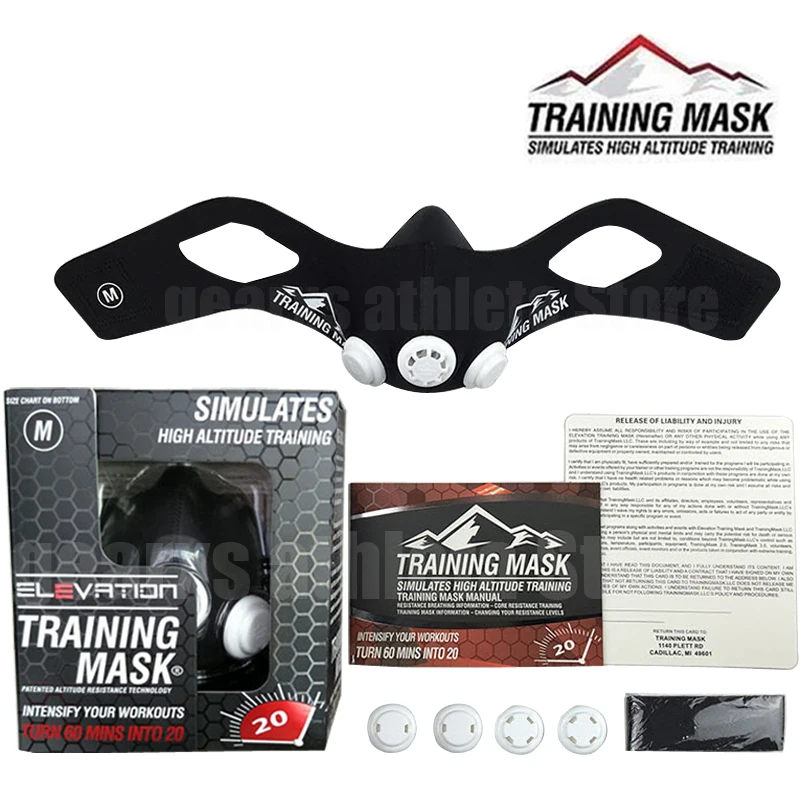 Elevation Training Mask 2.0 resistance caps and valve system