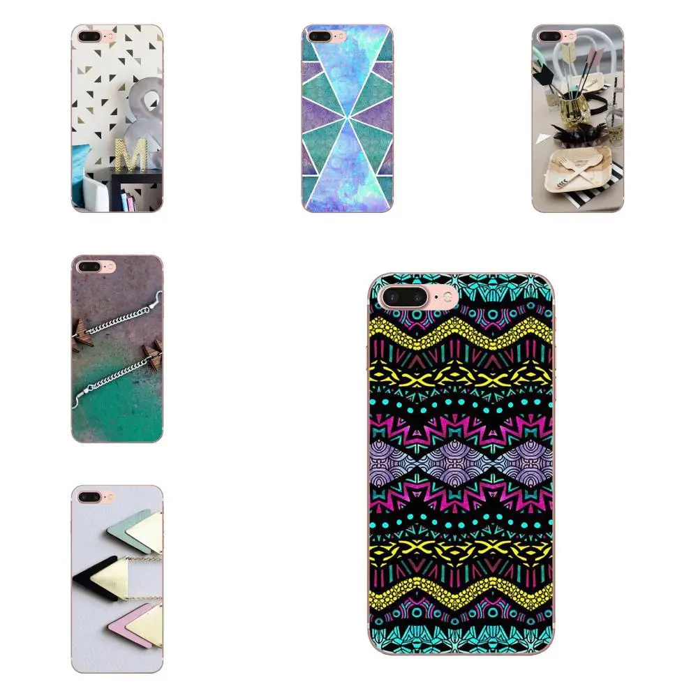 

Soft TPU Phone For Xiaomi Redmi Mi 4 7A 9T K20 CC9 CC9e Note 7 9 Y3 SE Pro Prime Go Play Tribal Triangle Aztec On Wood