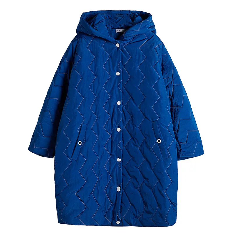 Утолщенная хлопковая винтажная одежда большого размера плюс, Повседневная Свободная зимняя куртка с капюшоном, пальто для женщин, верхняя одежда