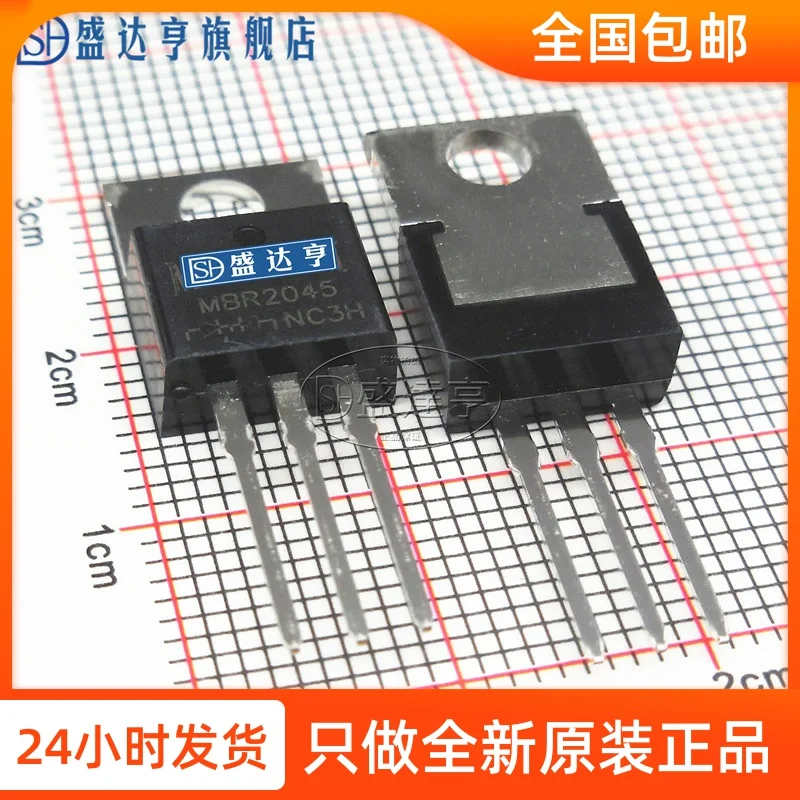 10 шт./лот MBR2045CT MBR2045 20A 45V TO220-3 DIP с барьером Шоттки диод/ | Электронные компоненты и