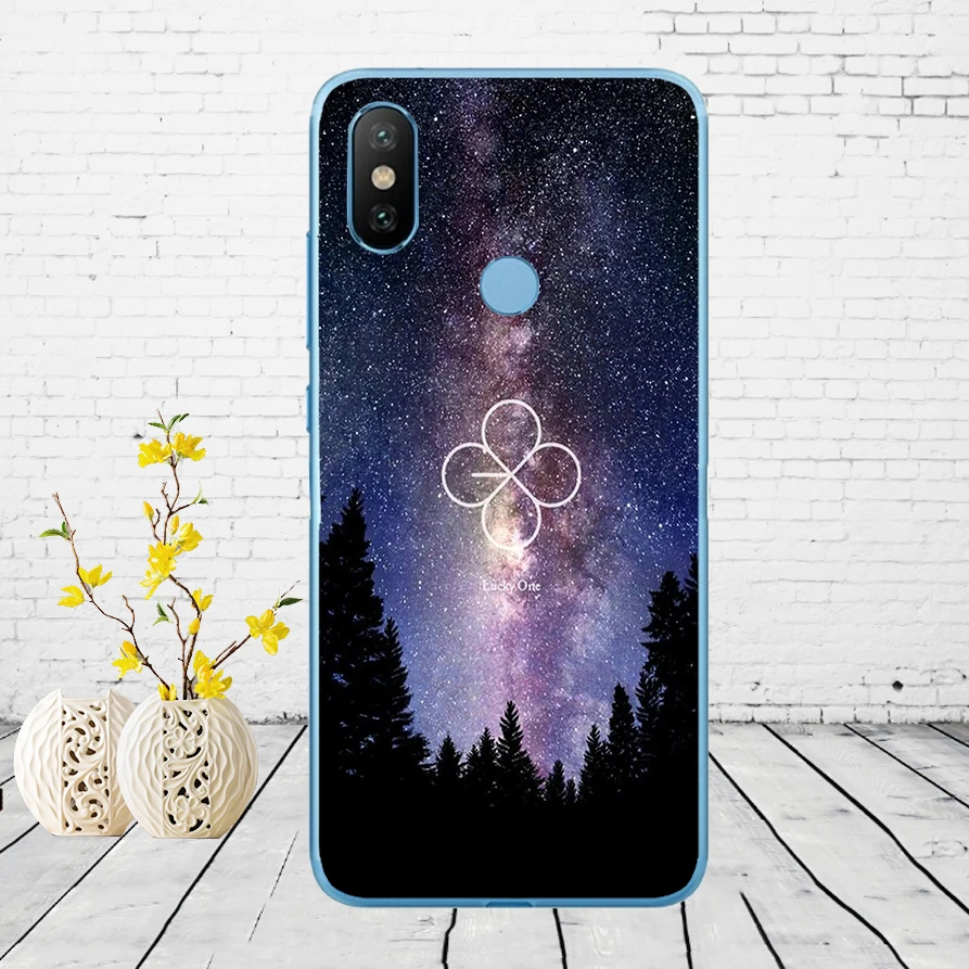 132DD Kpop exo Lucky one Мягкий силиконовый чехол для Xiao mi Red mi 6 6a mi 8 a2 lite note 5 6 pro 7 Case