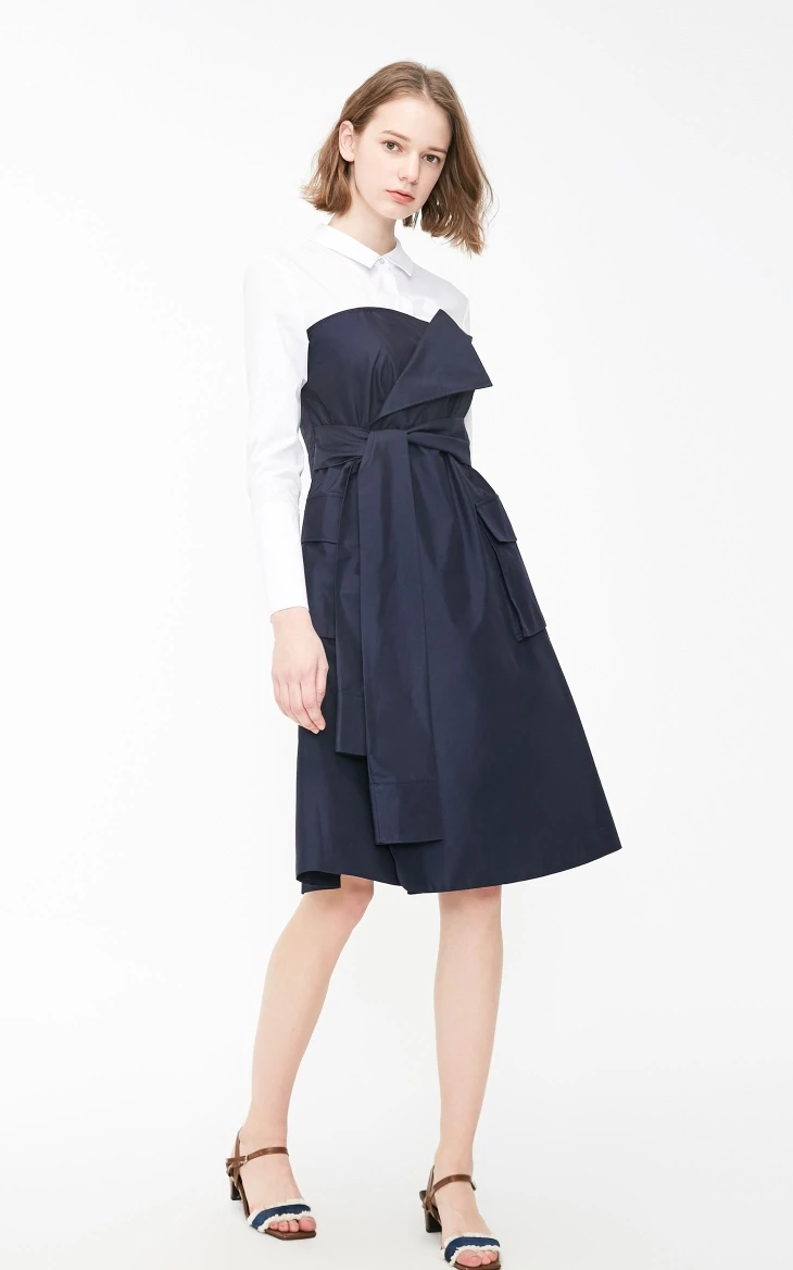 Vero Moda женское платье-трапеция из двух частей на шнуровке | 3191SZ505