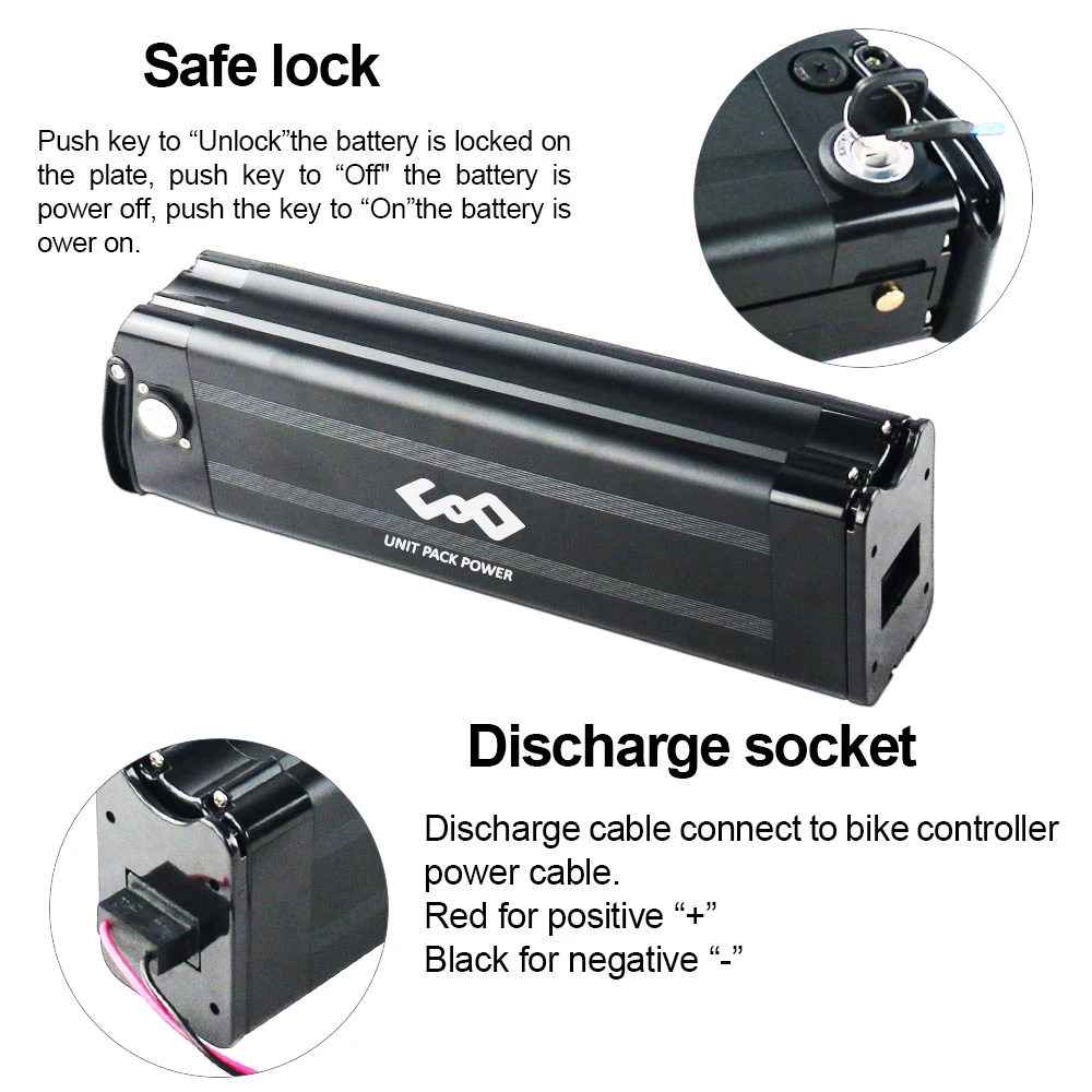 Batterie Per Biciclette Elettriche Batteria Ebike 24V 10Ah 13Ah