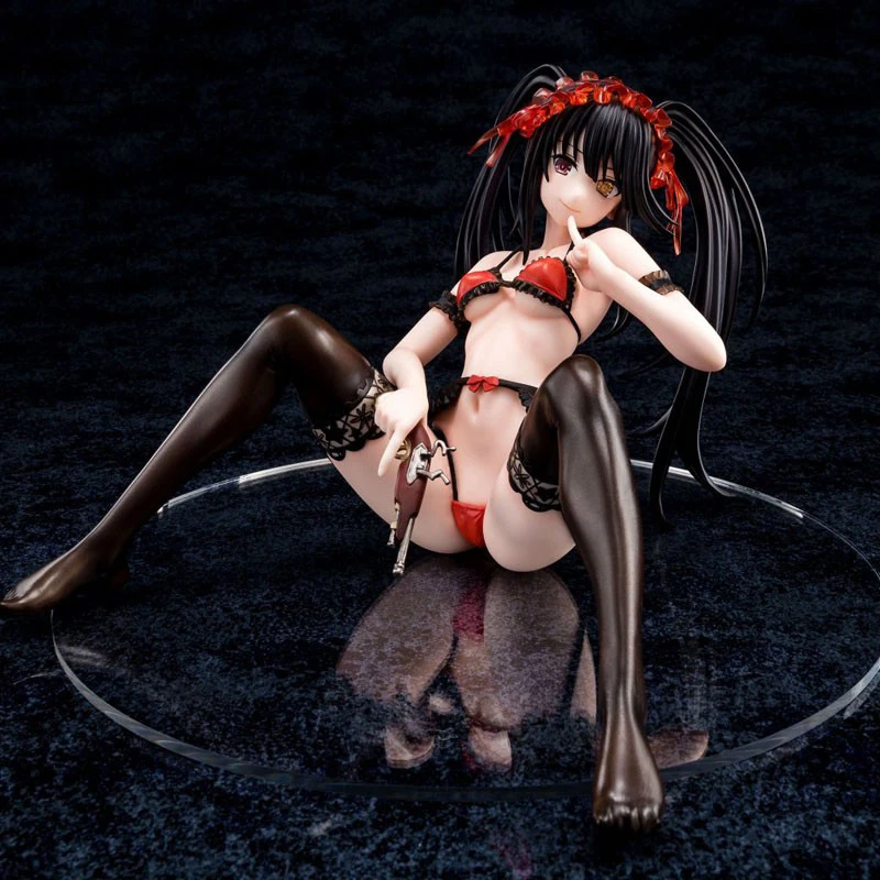 

NEW 22cm Anime DATE A LIVE Sexy Girls Tokisaki Kurumi Nightmare Sitting Ver. PVC Action Figure Collectible Model Toys Gifts