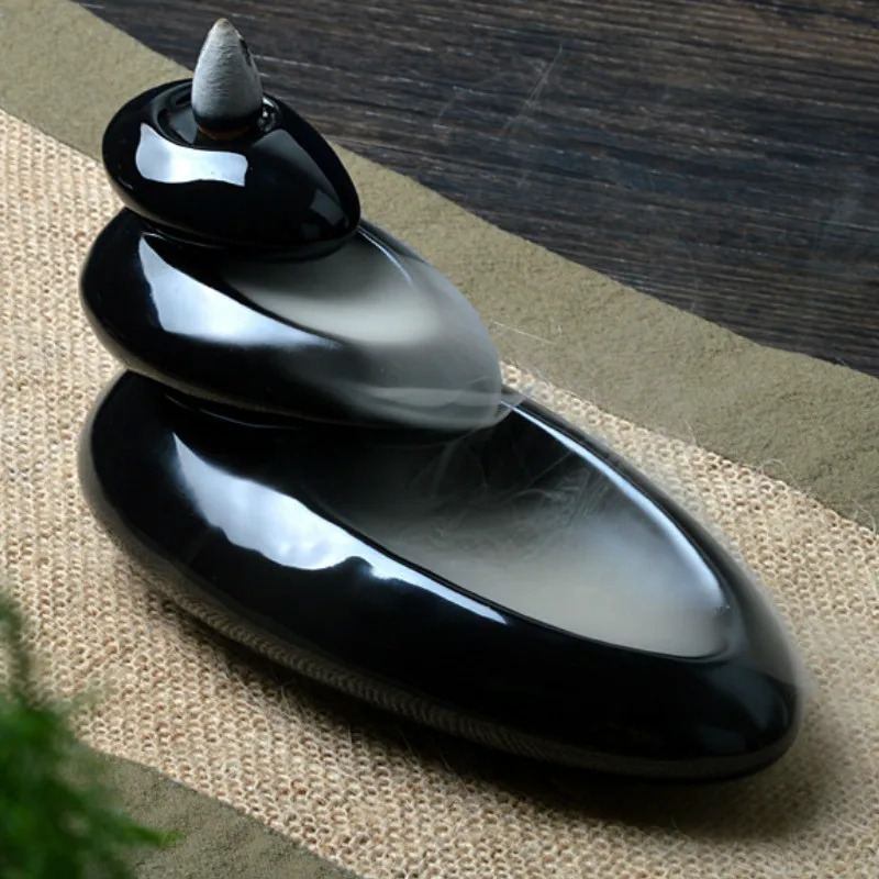 Free shipping Manitou Stone Incense Burners Ceramic Pouring Sandalwood