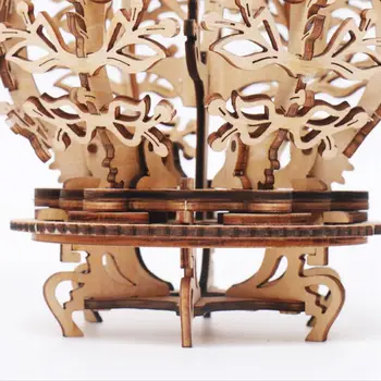 

DIY 3D Wooden Mechanical Puzzle Dancer Flower Model Building Kits Adult Children F3ME