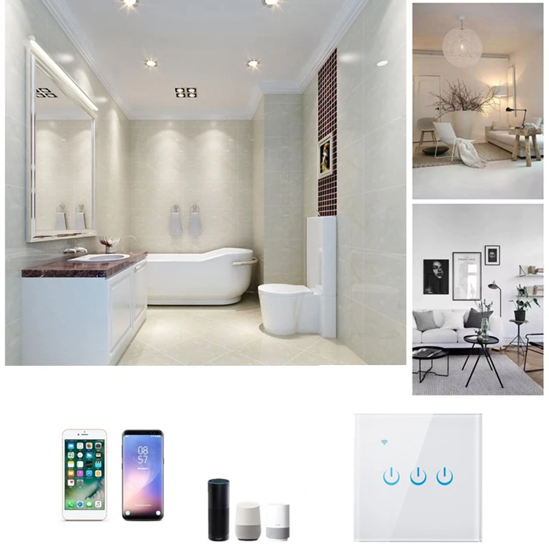 European Version Contact Wifi Switch Smart Switch Mobile Phone Control Alexa Voice Control