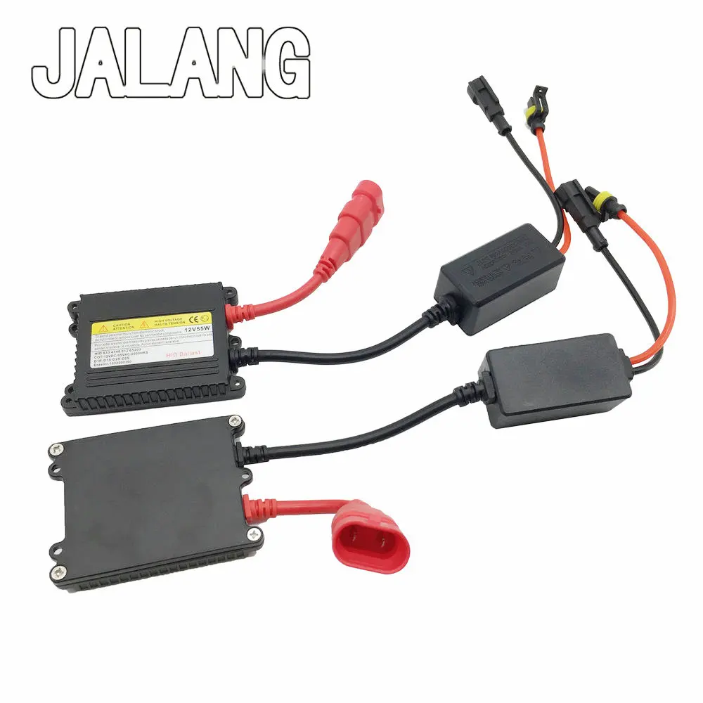 2 pçs 35w/55w carro escondeu farol 12v xenon h1 h3 h4 h7 h8 h9 h11 9005 9006 farol lâmpada de ignição bloco lastro substituição