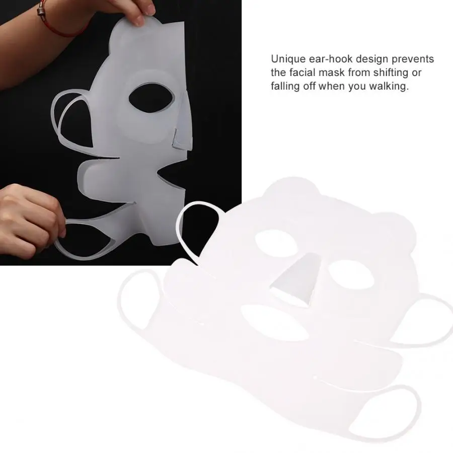 Многоразовая силиконовая маска Panda Ear Hook для лица предотвращает испарение