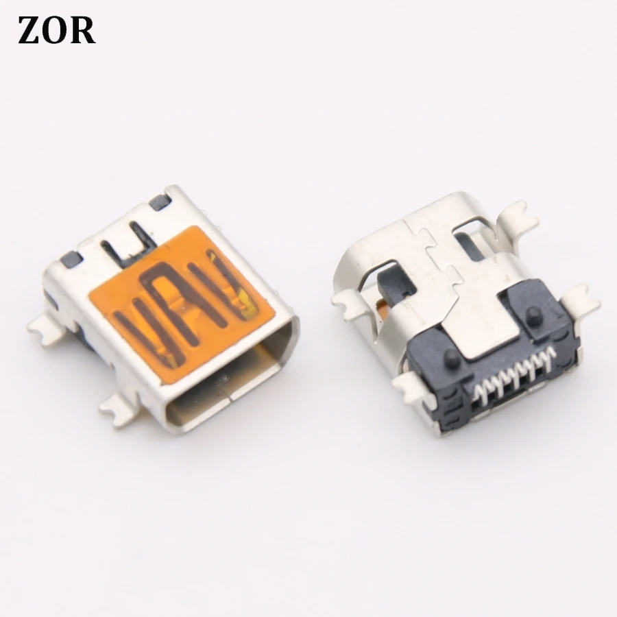 

20 шт./лот Micro Mini USB jack 10Pin 10 P шпильки гнездо порт SMT Тип PCB паяльные разъемы Запасные Запчасти