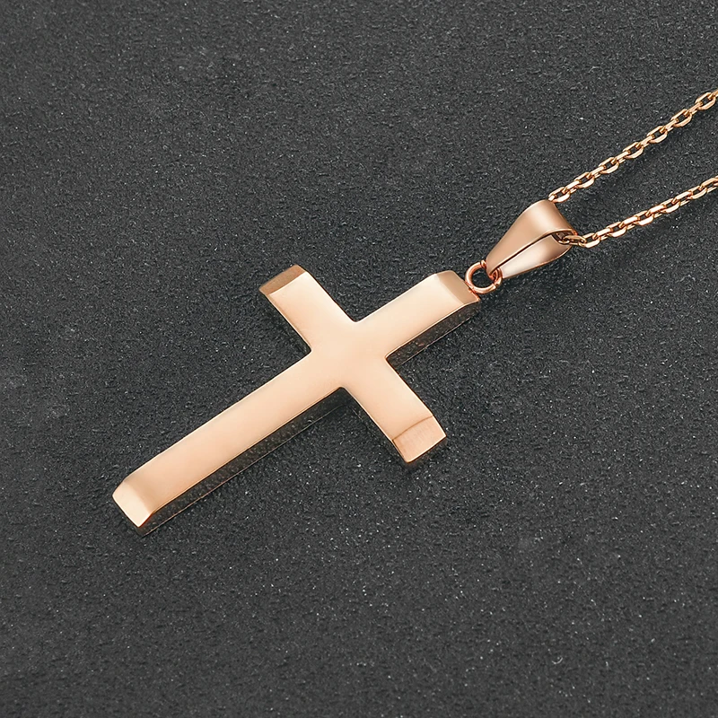 Classic Stainless Steel Cross Pendant 