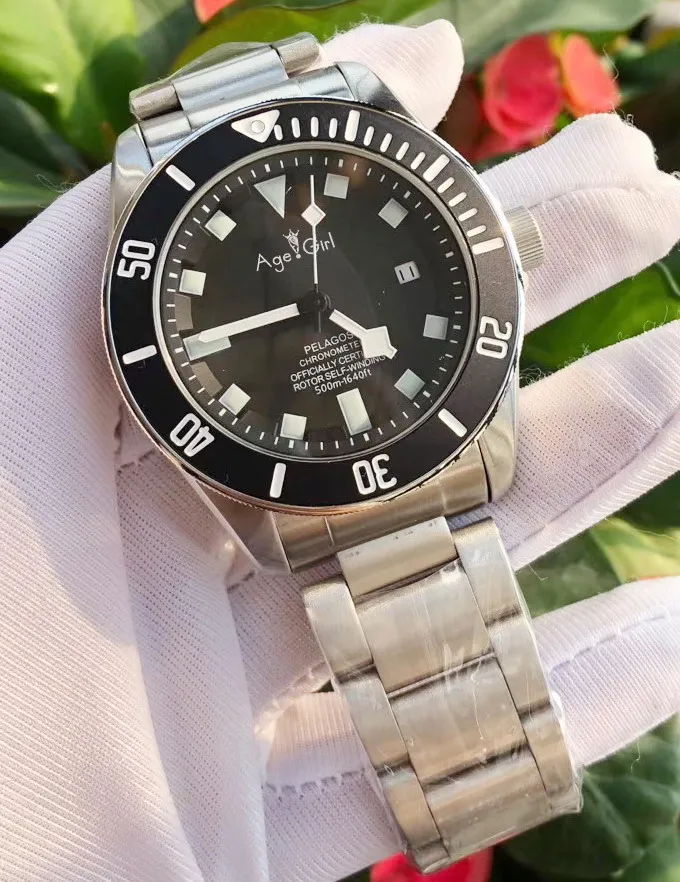 

Luxury Brand New Men Automatic Mechanical Watch Silver Black Bay Blue Green Ceramic Bezel Stainless Steel Sapphire Diver 43mm
