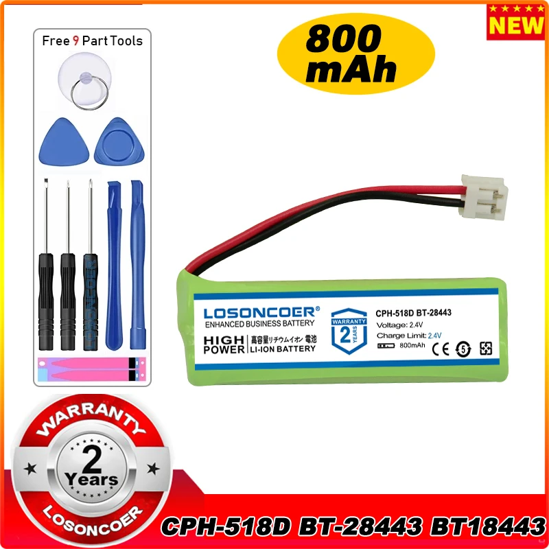 LOSONCOER 800 мА · ч для женской лампы Φ BT18443 CPH-518D 89-1337-00-00 | Электроника