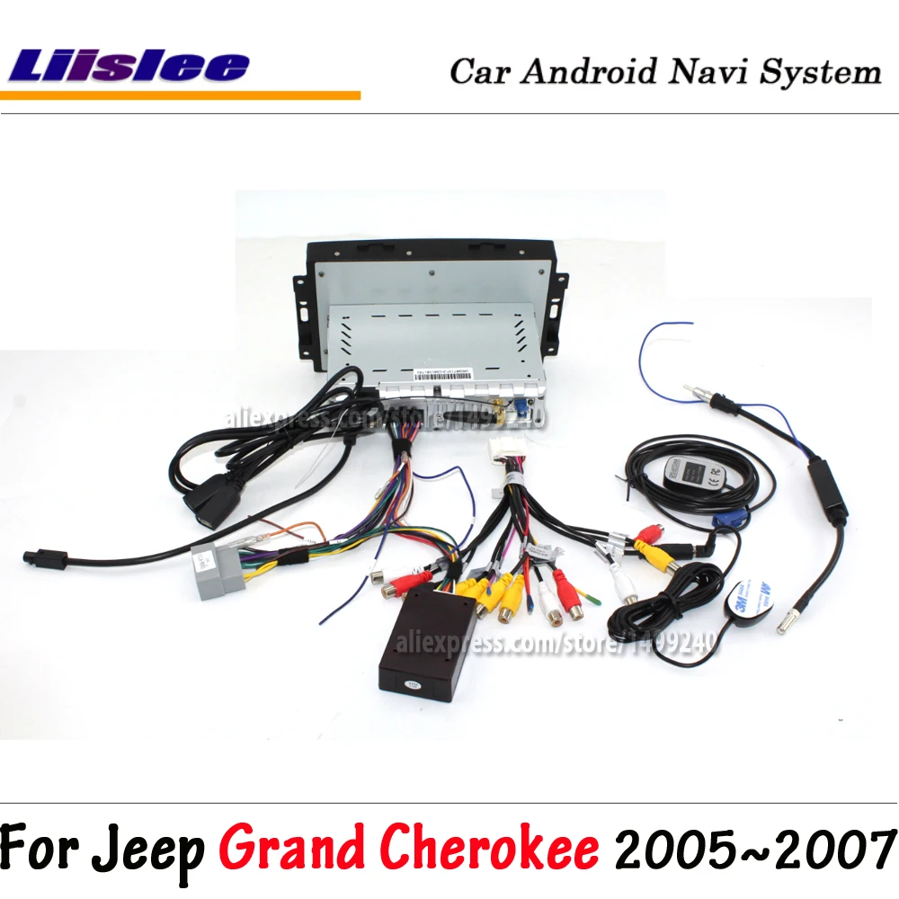 Best Liislee Android 8.0 up For Jeep Grand Cherokee 2005~2007 Stereo Screen Carplay BT NO DVD Player GPS Navigation Multimedia System 4
