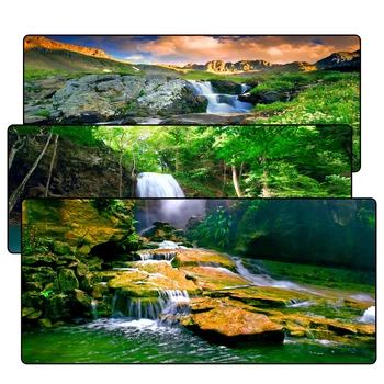 

Stream Water Large Gaming Lockedge Mouse Mat Keyboard Pad Desk Mat Table Mat For Computer Laptop Lol Gamer Mousepad