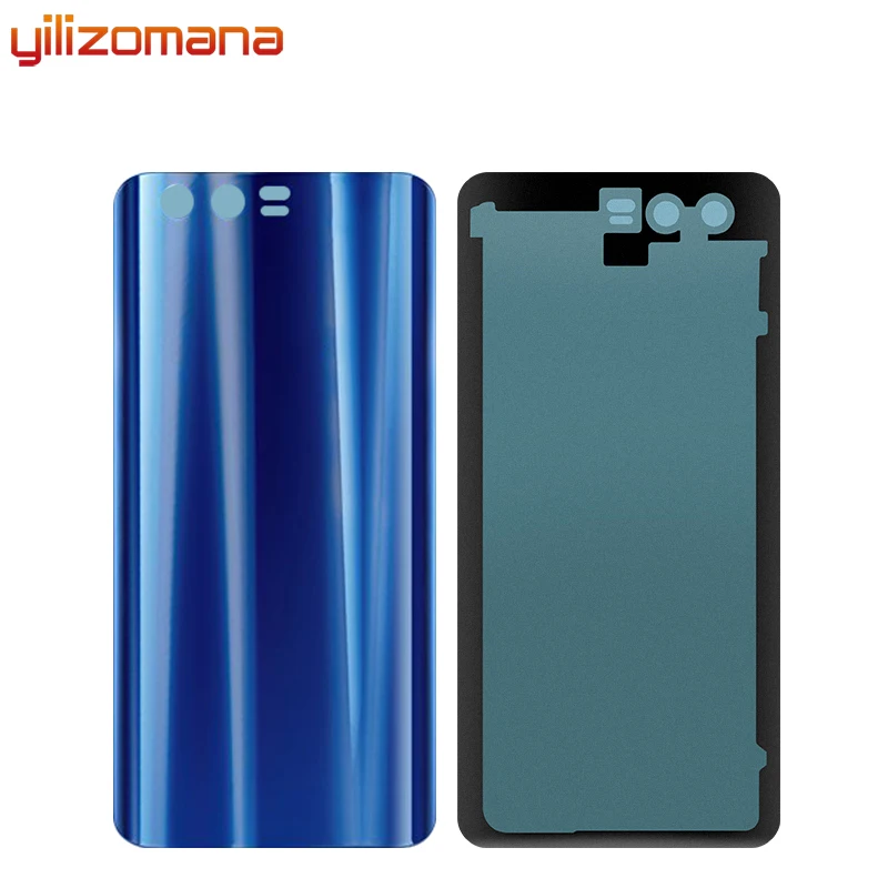 YILIZOMANA крышка батареи Задняя стеклянная дверь корпус чехол для Huawei Honor 9 Honor 9 Lite крышка батареи задняя панель Замена - Цвет: Honor 9 Blue